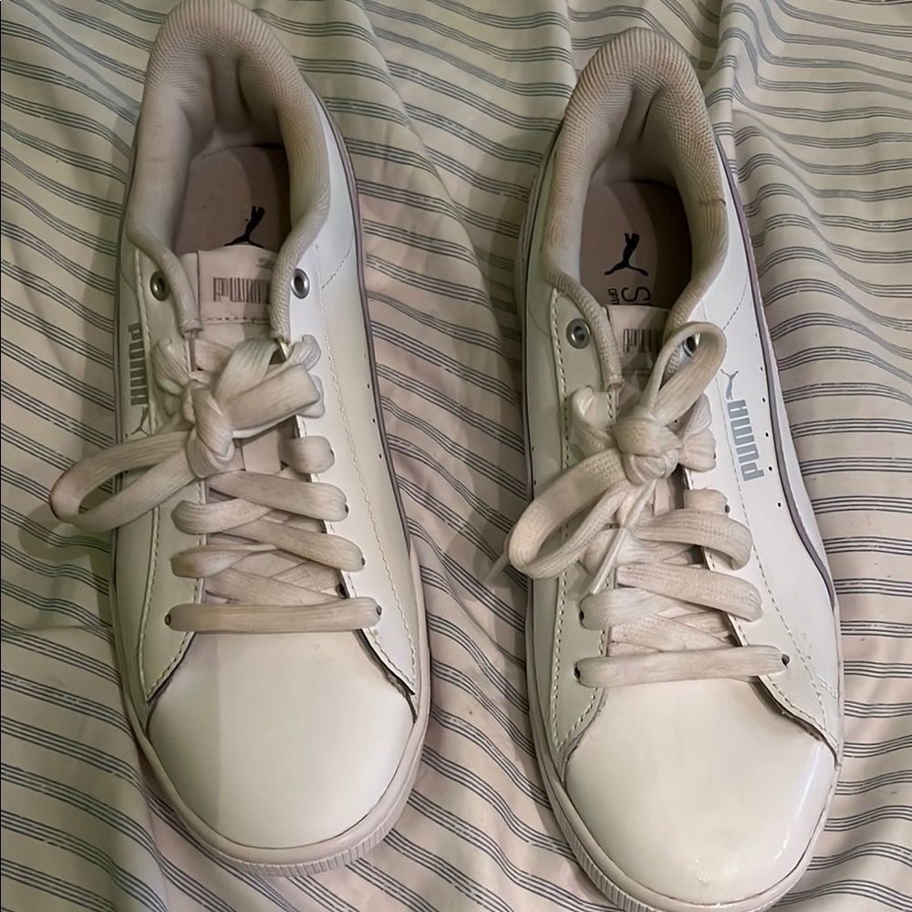 Puma Classic White Leather Sneakers